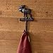Park Designs Cast Moose Single Hook - Burl - Set of 2