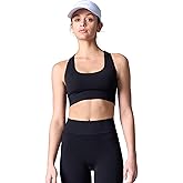COZYZERO Women’s Merino Wool Racerback Sports Bra - Seamless, Medium Support, Breathable, Moisture-Wicking for Yoga & Running