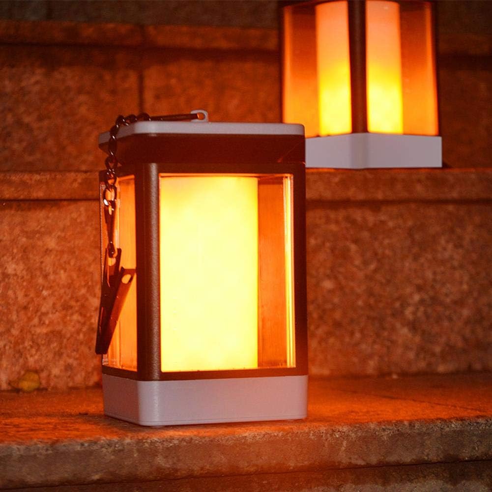 etm Outdoor Table lamp, LED Solar Flame lampABS Outdoor lamp + Color Temperature