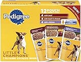 PEDIGREE LITTLE CHAMPIONS Meaty Ground Beef Variety Pack Wet Dog Food 5.3 Ounces (Pack of 12)