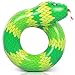 Coogam 40'' 3D Snake Swim Ring Inflatable Pool Float Color Rubber Open-loop Animal Inner Tube Water Donut Rafts Foam Innertube Toy for Adults Kids Summer Outdoor Beach Party Playing Decoration (Green)