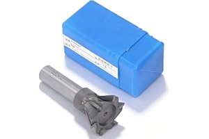 ANKROYU Dia 50 x 60° YG8 Dovetail Cutter, Quenching Cemented Carbide Milling Cutter, High Hardness 6 Blades Straight Shank Mi
