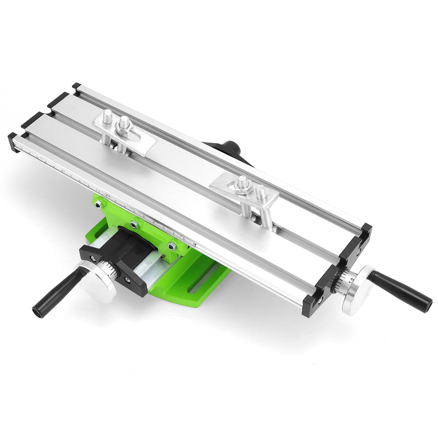 QWORK® Multifunction Worktable, Cross Milling Working Table, Drilling Slide Table, for Bench Drill Stand,310 * 90 * 78mm