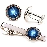 SharedImagination Stargate Cufflinks, Stargate SG-1 Tie Clip, Stargate Atlantis Cuff Links, Stargate Universe Wedding Jewelry