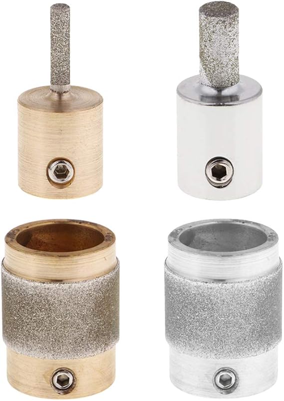LoveinDIY 4 Stained Glass Grinder Head Bit Diamond Grinding Wheel for