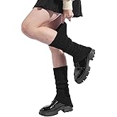 Fuzzy Leg Warmers for Women Cozy Knee High Socks Plush Winter Warm Fleece Thick Leg Warmers for Cold Days Winter