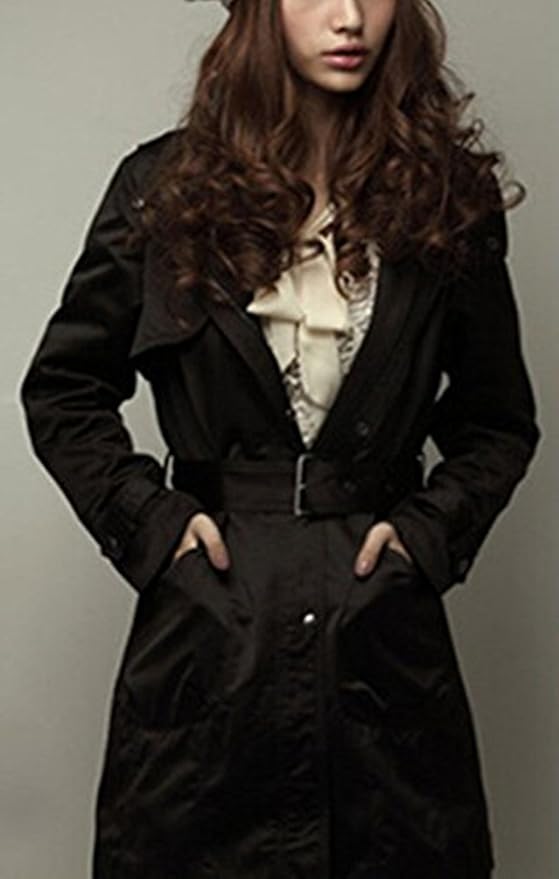 Bestfort Mantel Damen Wintermantel Warm Gefuttert Lammer Wolle Futter Abnehmbare Jacke Parka Mit Kapuze Elegant Komfort Herbst Winter Fur Outdoor Etikette L Eu S Schwarz Amazon De Bekleidung