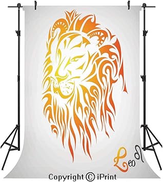 Amazon Com Astrology Photography Backdrops Leo Zodiac Sign On