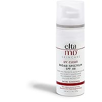 EltaMD UV Clear Facial Sunscreen Broad-Spectrum SPF 46 for Sensitive or Acne-Prone Skin, Oil-free, Dermatologist…