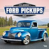 Classic Ford Pickups 2019 12 x 12 Inch Monthly Square Wall Calendar with Foil Stamped Cover, Motor T by 