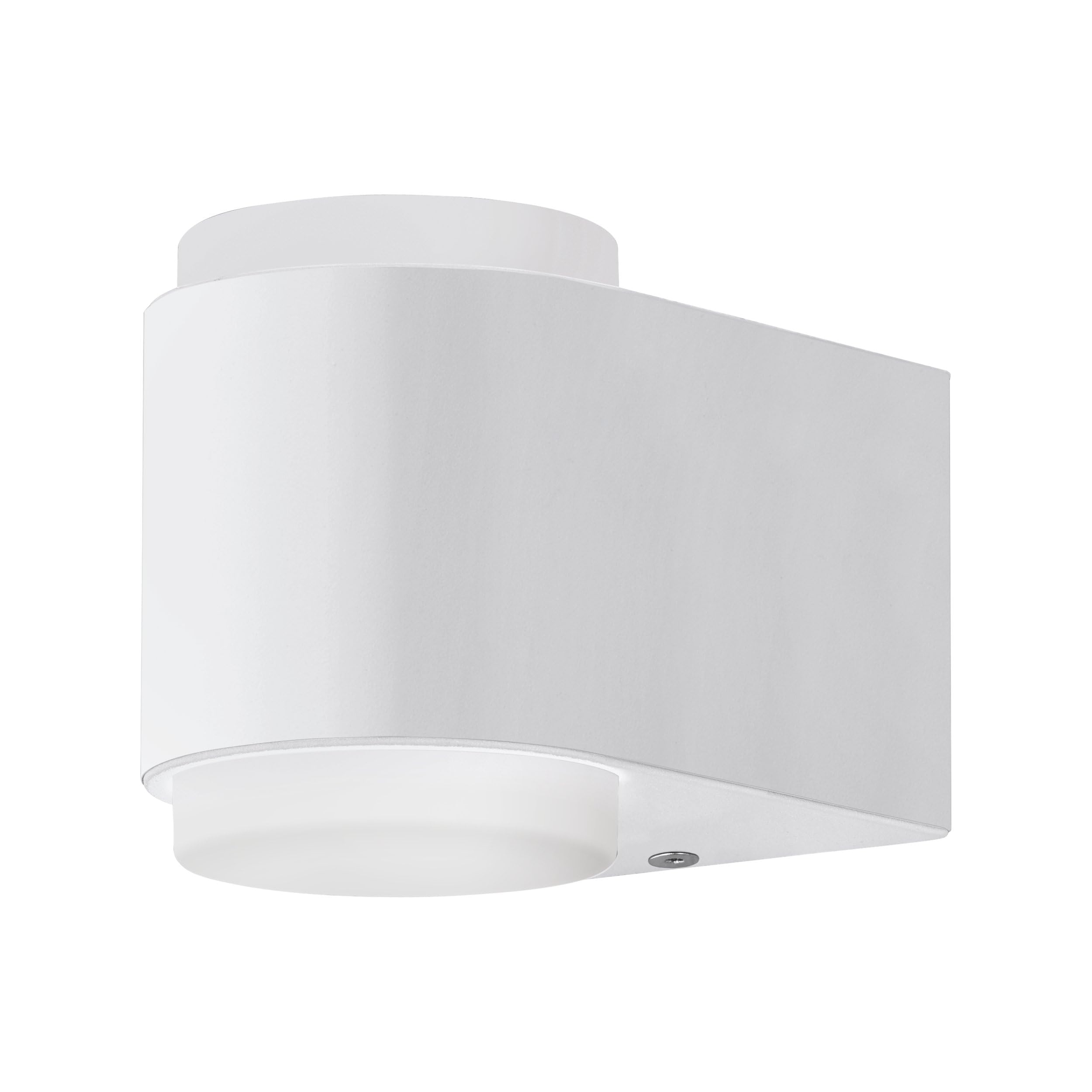 Eglo Briones Outdoor Wall Light, Cast Aluminium, 3 W, White, Cast Aluminium Plastic, White 3W 240V
