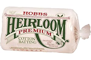 Hobbs HL81 Heirloom Full Size 80% Cotton Batting Pack of 1 81in x 96in, White