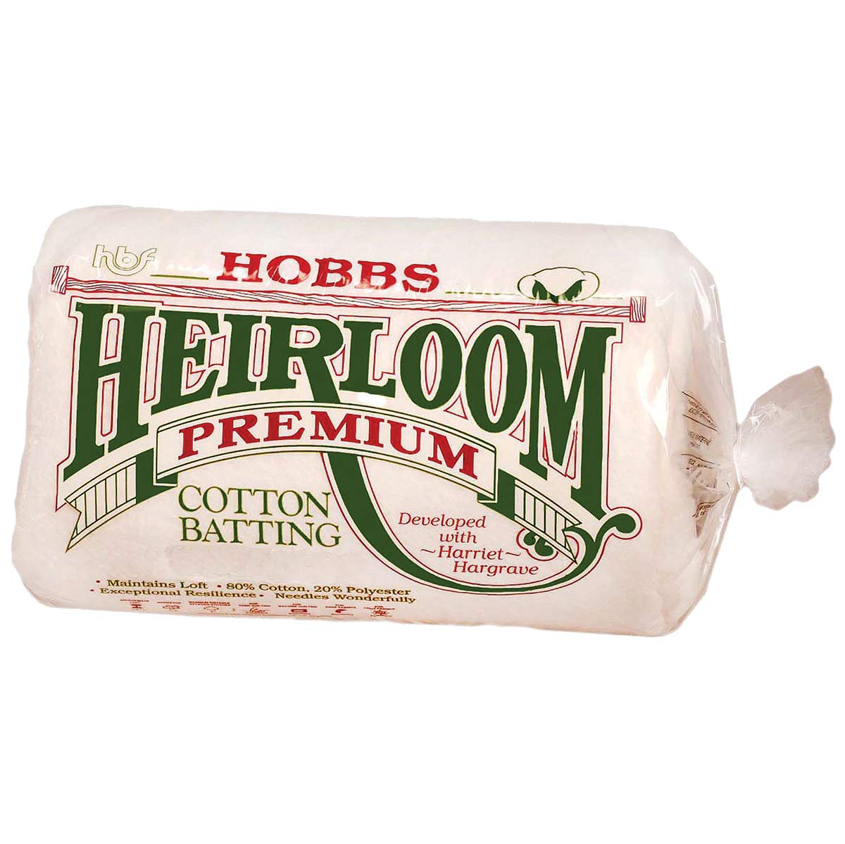 Hobbs Heirloom Premium Cotton: 81 x 96in (Full), Blend, Cream, 206x244x1 cm