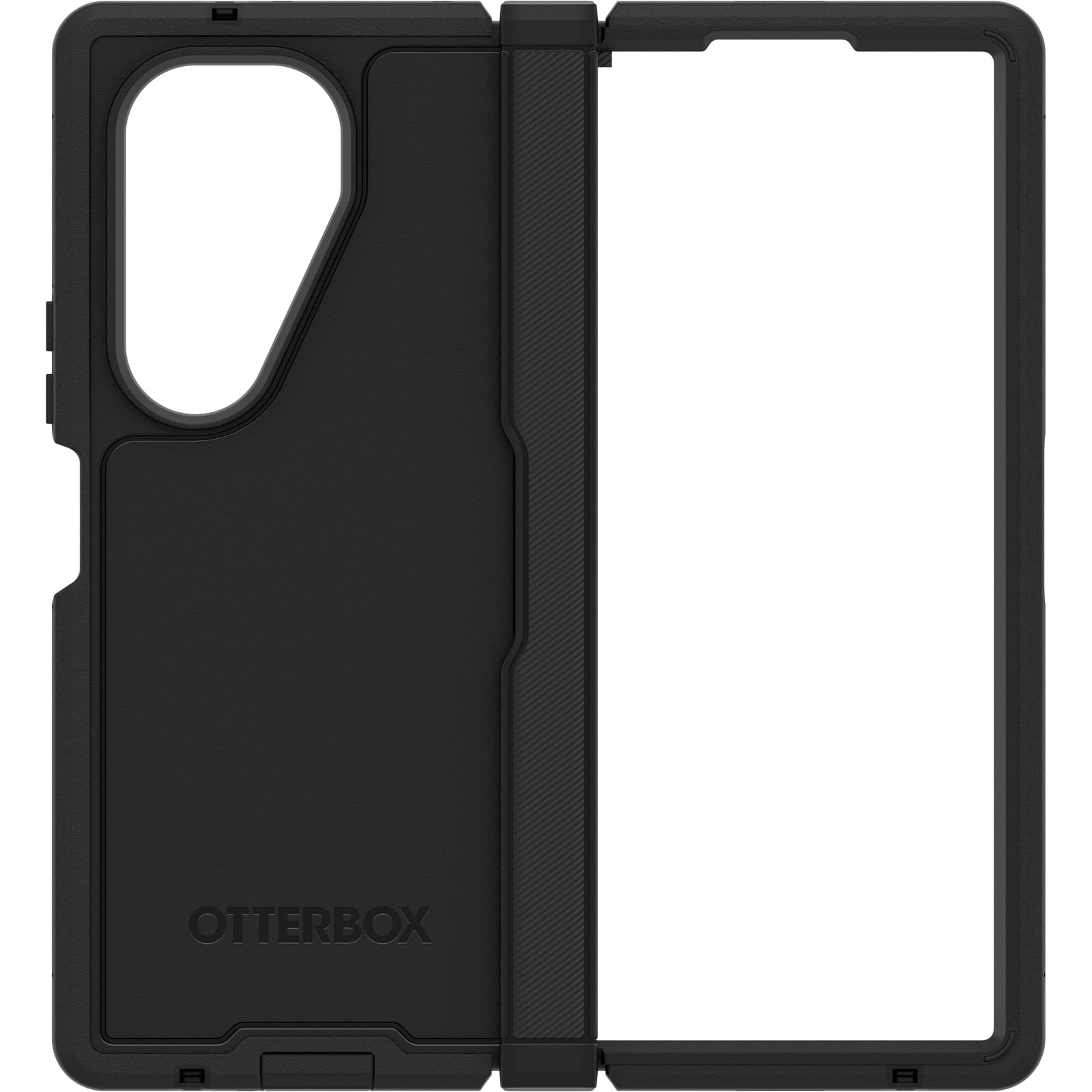 Photo 1 of OtterBox Galaxy Z FOLD7 Defender Series XT Case - Black, screenless, screenless, Rugged Hinge Protection, Lanyard Attachment, PowerShare and Wireless Charging Compatible
