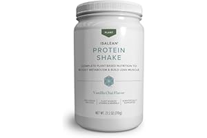 Isagenix Plant-Based IsaLean Protein Shake - Energy Powder with Whole-Food Sourced Vitamins - Supports Lean Muscle Growth & Healthy Metabolism - Gluten & Soy Free - Vanilla Chai, 27.2 oz (14 Servings)