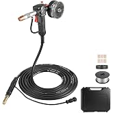 VEVOR 150Amp Spool Gun with 20FT Cable, Replacement for Miller Spoolmate 150 - with 11PCS Mig Welding Contact Tips, ER4043 0.035" Aluminum Mig Welding Wire &amp; Toolbox