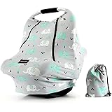 Baby Car Seat Covers-Acrabros Multifunctional Infant Car seat Canopy for Boys Girls,Stretchy Breathable Adjustable Peep Windo