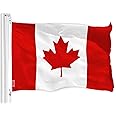 Canada Flag 2-Pack | 3x5 Feet Polyester Flags | Outdoor & Indoor Display With Grommets