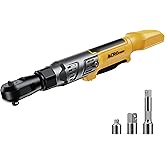 3/8" Cordless Ratchet Wrench, Compatible with DEWALT 20V MAX Battery, 74Ft-Lbs Brushless Motor Electric Ratchet with Variable