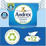 Andrex Ultimate Fresh Washlets 12 Packs Biodegradable Flushable Toilet Wipes