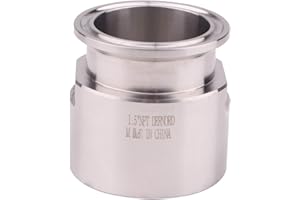 DERNORD 1.5'' Tri clamp Adapter to 1.5 inch FNPT Thread Ferrule Sanitary Pipe Fitting