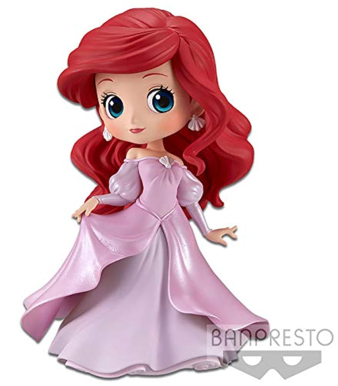 Disney- Figurine Q Posket- Ariel Robe de princesse Rose- 14cm (Nintendo Switch)