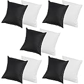 RP Remarkable Power, 10 Pack Black White Pu Leather Watch Pillows Jewelry Display Pillow Bracelet Cushion Bangle Display Pillows for Jewelry Display Gift Box
