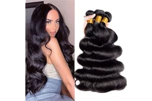 FHEAICR Body Wave Bundle 18 20 22 Inch Body Wave Human Hair Bundles Body Wave Hair 3 Bundles 10A Grade 100% Unprocessed Brazilian Virgin Hair Extensions for Black Women