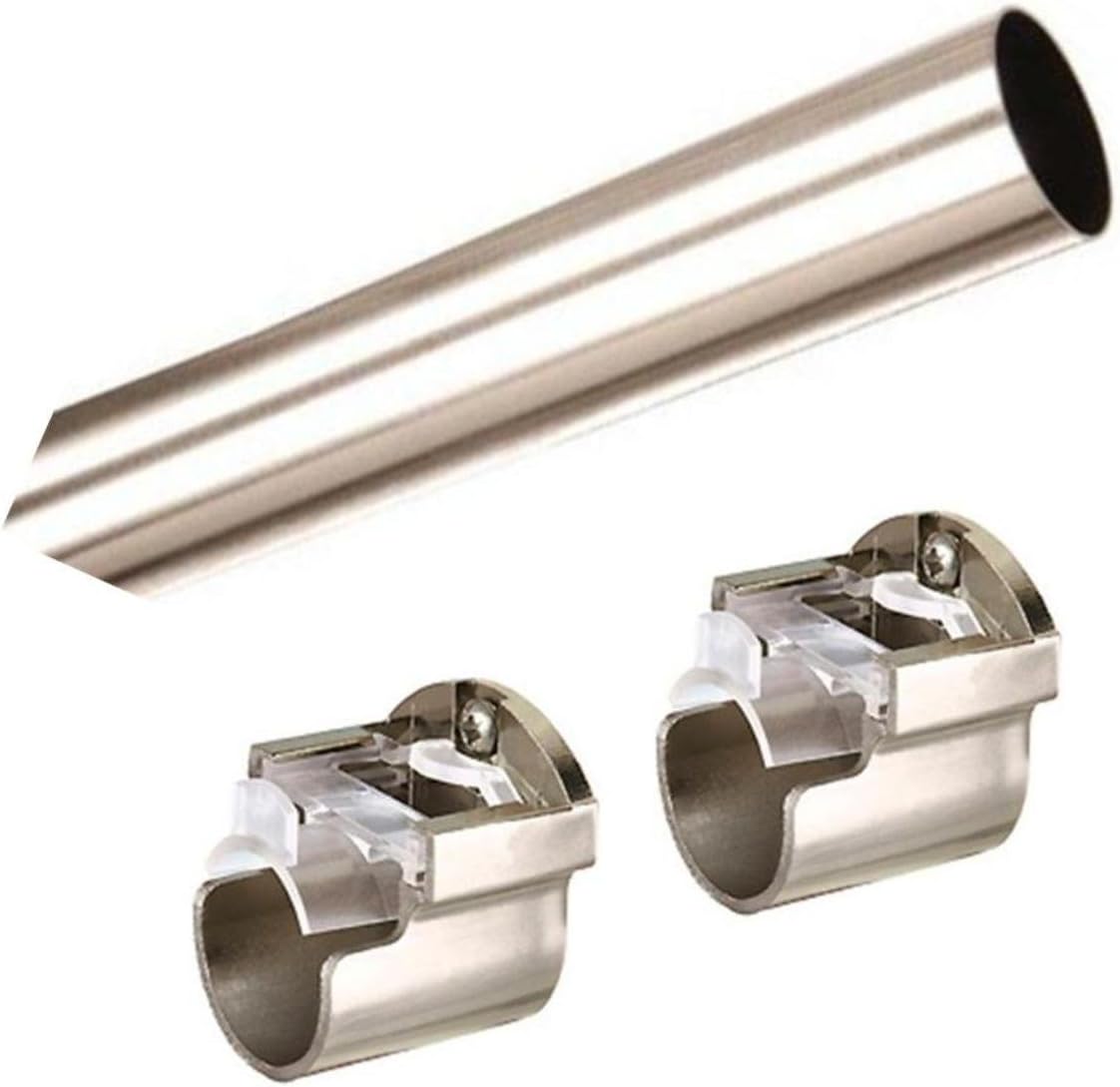 Abc Decor Recess 1 Piece 240cm Satin Steel Rade Packed Curtain