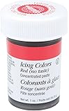 Wilton 610-998 Icing Gel, 1-Ounce, No Taste Red