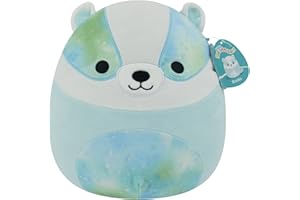 Squishmallows 12-Inch Banks Blue Badger - Medium-Sized Ultrasoft Official Kelly Toy Plush