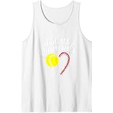 Womens Softball Player Gift Dirt Diamonds Softball Tank Top