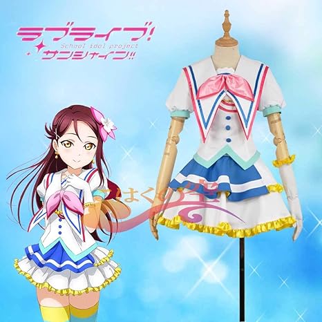 Amazon Co Jp こはく ラブライブ R 初期 青空jumping Heart 覚醒後 桜内梨子 風 コスプレ衣装 着物 Lovelive コスチューム 仮装 Cosplay 男性 L Hobby