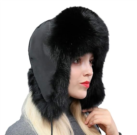 women's fur hat with ear flaps