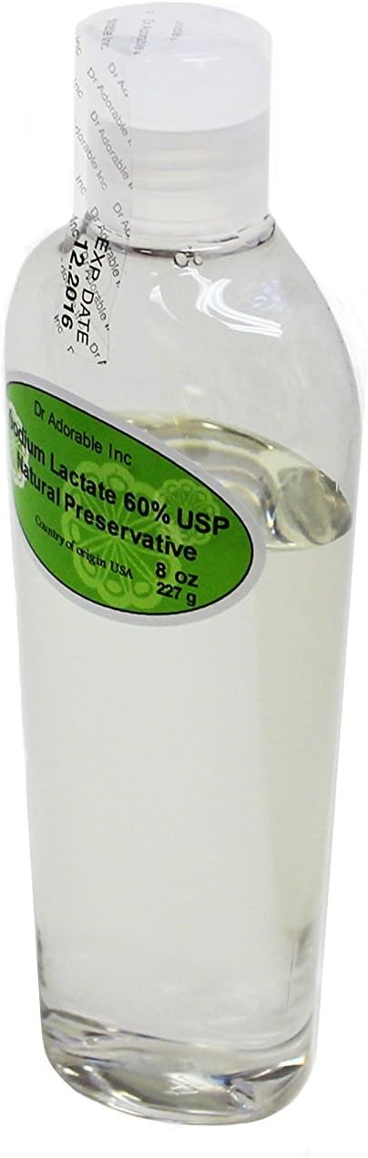 Dr Adorable Sodium Lactate 60% USP Natural Preservative 8 oz: Health & Personal Care