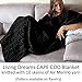 Living Dreams Air Merino Super Bulky Chunky Wool Yarn. Thick Pencil Roving Yarn for Needle Knitting and Crochet. Made in USA, Black