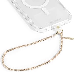 Case-Mate Handyanhänger - Abnehmbare Anti-Diebstahl-Telefonband - Freihändig iPhone Armband für Frauen - Handyketten-Armband - Passend für Apple, Samsung, Google Pixel - Zierliche Goldkette