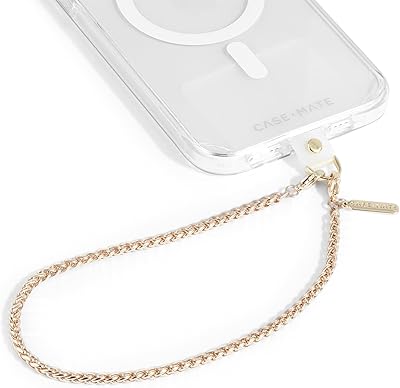 Case-Mate Handyanhänger - Abnehmbare Anti-Diebstahl-Telefonband - Freihändig iPhone Armband für Frauen - Handyketten-Armband - Passend für Apple, Samsung, Google Pixel - Zierliche Goldkette