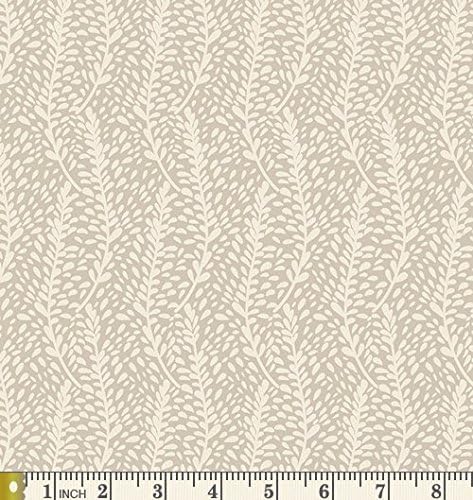 Frilly Flutters Creme Winged WNG-1024 Bonnie Christine Art Gallery Fabric Gray Blender White Ivory (Yard)