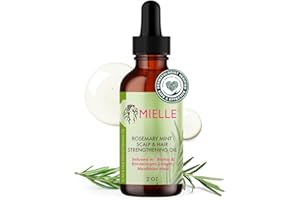 Mielle Organics Rosemary & Mint Hair Oil, Split Ends & Dry Scalp Treatment - Made with Biotin & Essential Oils for Strengthening, Soothing, Moisturizing & Encouraging Longer, Healthier Hair (2 Fl Oz)
