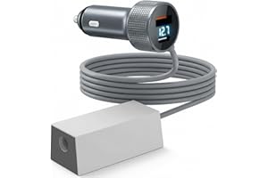 Starlink Mini Car Adapter 3-in-1, 12–36V to 36V Step Up Converter DC Power Cable with Digital Voltage Display, USB-C PD 45W &