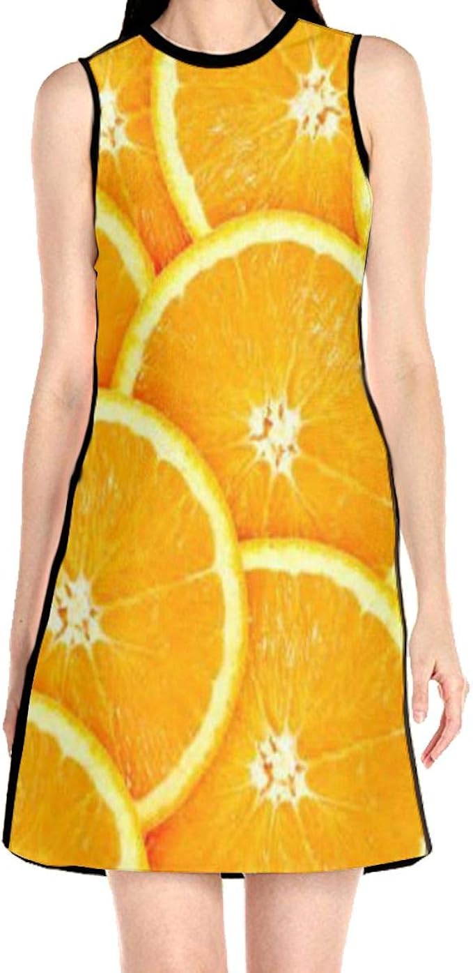 dress with oranges
