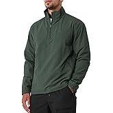 MorwenVeo Men's Casual Quarter Zip Pullover Lightweight Golf Track Jacket Stylish Windbreaker For Outdoors & Travel