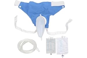 Urine Collector for Men, Wearable Male Urine Collector with Elastic Waist, Leakproof Breathable External Catheter for Men wit
