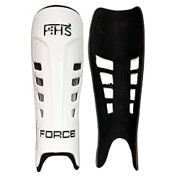 Field Hockey Shin Guards FORCE Color White Medium
