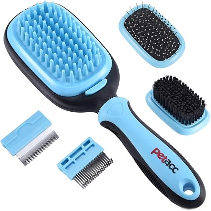 Amazon Com Petacc Dog Brush Cat Brush Set 5 In 1 Pet Grooming