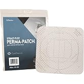 Strait-Flex Drywall Patch &ndash; Perma-Patch for Easy Drywall Repair &ndash; Smooth Finish, No Fuzz and Ready to Paint &ndash; Pre-Cut 8" x 8" Size with Trim Guides &ndash; Covers Holes Up to 5" &ndash; 10 Pack