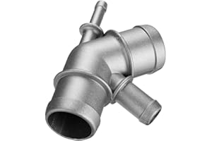 NATAFOX Cast Aluminum 4-Way Outlet Coolant Distribution Pipe Replacement for Golf Jetta MK4 1.8 2.0 Beetle TDI TT MK1 1.8T 1J0121087C