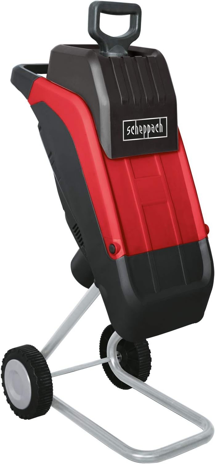 Scheppach Elektro-Gartenhäcksler GS45 (2400 Watt, max. Aststärke: 45mm, inkl. Überlastschutz, langlebige Wendemesser, inkl. Fangsack)