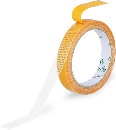 Abeillo Double Sided Fabric Tape 0.6 Inch Heavy Duty Adhesive 32.8ft